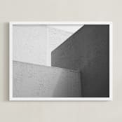 "White Walls" - Art Print in monochrome by lulu and isabelle - Framed