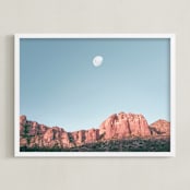 "Arizona Sky" - Art Print in Sedona Red by Tania Medeiros - Framed