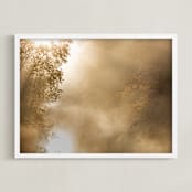 "Golden Light" - Art Print in Golden by Jan McElhinny - Framed