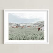 "Wander" - Art Print in Breezy by Sara Hicks Malone - Framed
