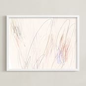 "Amidst the Chaos" - Art Print in Marshmallow by Morgan Kendall - Framed
