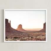 "Valley Sunrise" - Art Print in Sunrise by 1885 Atelier - Framed