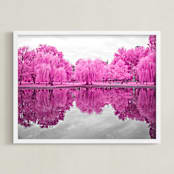 "pink season" - Art Print in Magenta by Deborah Chou - Framed