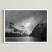 "The Path Ahead" - Art Print in Obsidian by Jason Derck - Framed