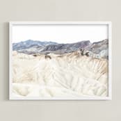 "white canyon 4" - Art Print in cream by Kamala Nahas - Framed
