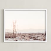 "Ocotillo II" - Art Print in morning blush by Kamala Nahas - Framed