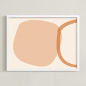 "Organics_9_2_A" - Art Print in Earthy Colors by Alain Castoriano - Framed