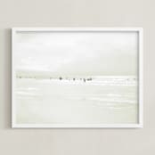"A Day in Summer" - Art Print in White Sand by Rega - Framed