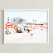 "Seaside 2017 No. 13" - Art Print in Summer at the beach by Tal Paz-Fridman - Framed