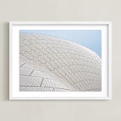 "Opera Geometry" - Art Print in Chalk by Noma Price - Framed