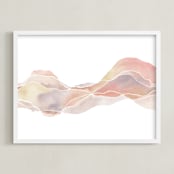 "Palm Desert" - Art Print in Pink Moment by Jennifer Daily - Framed