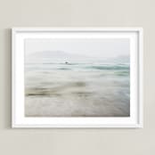"the pacific" - Art Print in Pacific Blue by Kaitlin Rebesco - Framed