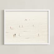 "Fullness - I" - Art Print in Sand Cream by Alexandra Feo - Framed