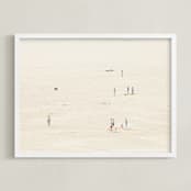 "Fullness - II" - Art Print in Sand Cream by Alexandra Feo - Framed