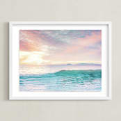 "SoCal Sorbet 4" - Art Print in Sunset by Kamala Nahas - Framed