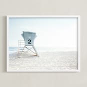 "Summer Tower" - Art Print in breeze by Kamala Nahas - Framed