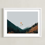 "Above and Beyond" - Art Print in Sky by Irene Suchocki - Framed