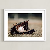 "For The Big Game 2" - Art Print in Field by Janet Cruz - Framed