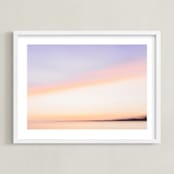 "Summer Fade" - Art Print in Lavender Sky by Everett Paper Goods - Framed