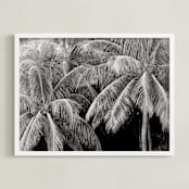 "Las Palmas" - Art Print in Midnite Monochrome by Jonathan Brooks - Framed