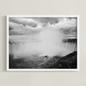 "Niagara" - Art Print in Shadow Black by Catherine Segura - Framed