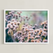 "Fuzzy Bear Ears" - Art Print in Soft Brown by Kate Dailey - Framed