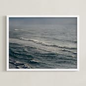"Winter Surfing IX" - Art Print in Winter Surfing IX by Tal Paz-Fridman - Framed