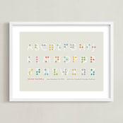 "Seen and Understood" - Personalized Art Print in Sand by Jennifer Wick - Framed