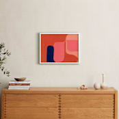 "Orange Drop" - Art Print in Outrageous Orange by cyrille gulassa - In a Room