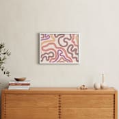 "Textured Journey" - Art Print in Blush by Emili Alfieri - In a Room