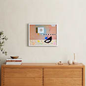 "METHOD IN THE MADNESS" - Art Print in Peach by Keren Toledano - In a Room