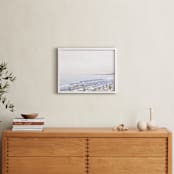 "Iconic French Riviera" - Art Print in Coastal Blue by Jamie Lollback - In a Room