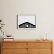 "Barn Betty" - Art Print in Barn Black by K.Short - In a Room