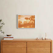 "Sunset de Blur" - Art Print in Mellow by Katrina Lindhorst - In a Room