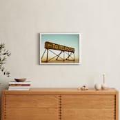 "Look to the Stars" - Art Print in Light Aqua by Shawna Urban - In a Room
