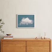 "Cloud in the Sky" - Art Print in Pool Blue by Tania Medeiros - In a Room