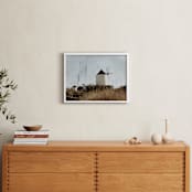 "Gavrilos" - Art Print in Santorini Blue by Heather Deffense - In a Room