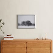"Seeing Snow" - Art Print in Flurry by E Melko - In a Room