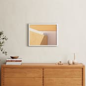 "City Block Tetris" - Art Print in Sunlight Yellow by Lisa Sundin - In a Room