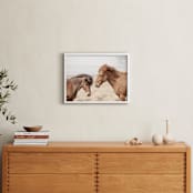 "BFF" - Art Print in Tan Brown by Irene Suchocki - In a Room