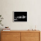"Lovelight" - Art Print in Black and White by AMANDA LOMAX - In a Room