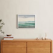 "Horizon 2" - Art Print in Aqua by Tatjana Koraksic - In a Room