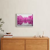"pink season" - Art Print in Magenta by Deborah Chou - In a Room
