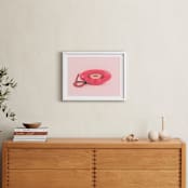 "Call Me Maybe 1" - Art Print in Baby Pink by Deborah Chou - In a Room