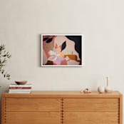 "Magic Gardens II" - Art Print in Peach Paradise by cyrille gulassa - In a Room
