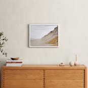 "Cliffs and Waves" - Art Print in sand by Helen Makadia - In a Room