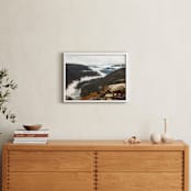 "Awaken" - Art Print in blue abyss by Debra Pruskowski - In a Room