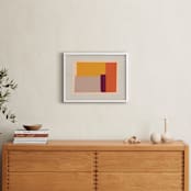 "Come And Stay With Me II" - Art Print in Albers Orange by Alain Castoriano - In a Room