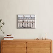 "Days in Paris" - Art Print in Crema by Jessica C Nugent - In a Room