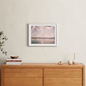 "Reflecting Clouds" - Art Print in Dusty Rose by Anna Western - In a Room
